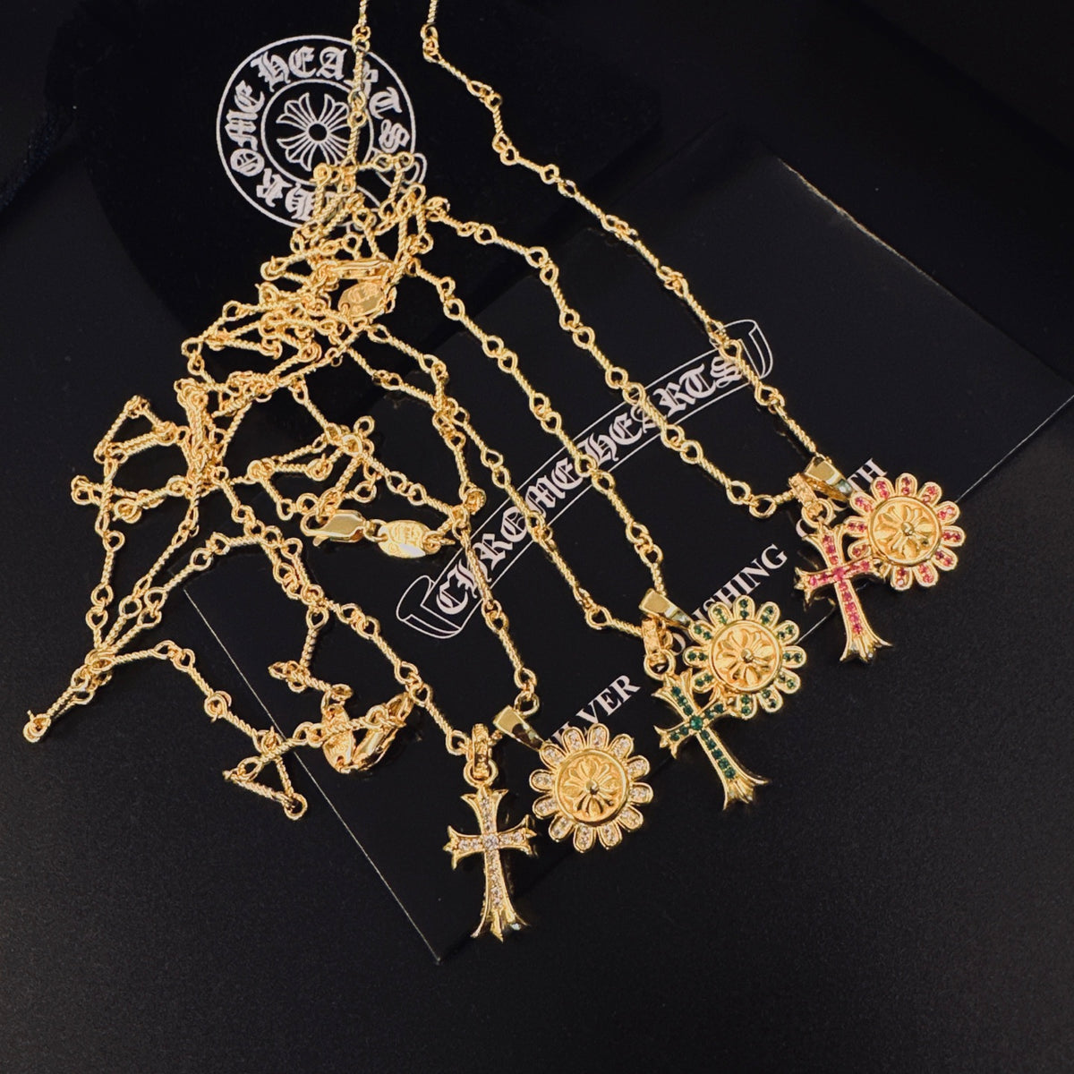 Chrome Hearts Gold-Tone Round Motif Necklace - album image 8