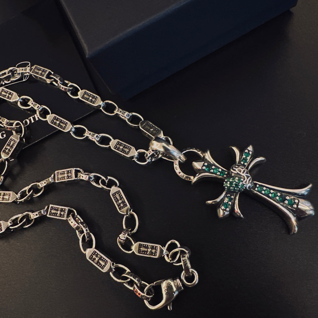 Chrome Hearts Slender Radiating Cross Necklace - album image 4