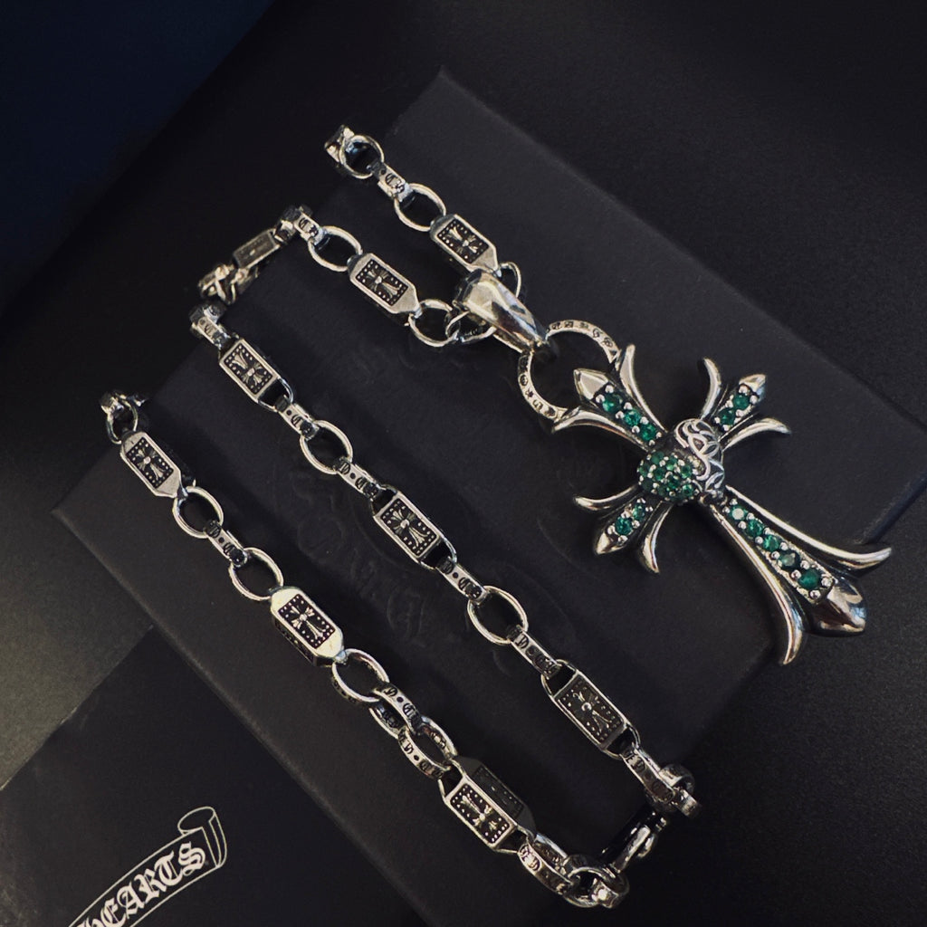 Chrome Hearts Slender Radiating Cross Necklace - album image 7