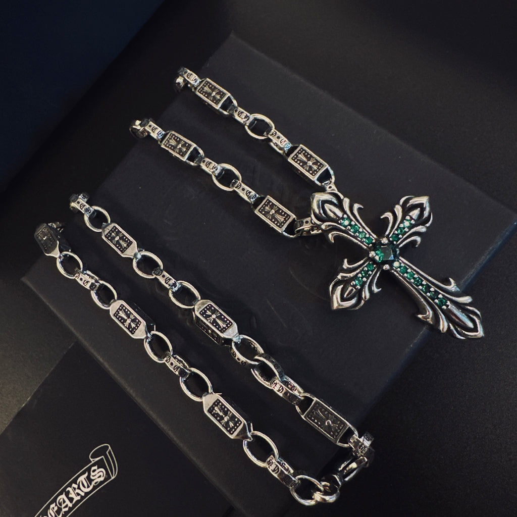 Chrome Hearts Ornate Floral Cross Necklace - album image 5