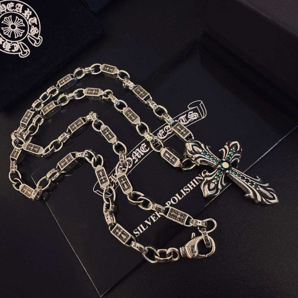 Chrome Hearts Ornate Floral Cross Necklace - album image 3