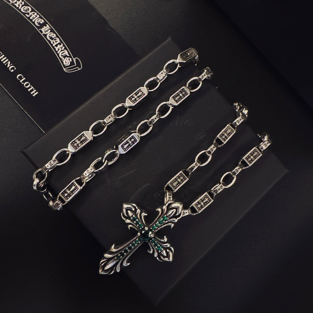 Chrome Hearts Ornate Floral Cross Necklace - album image 2
