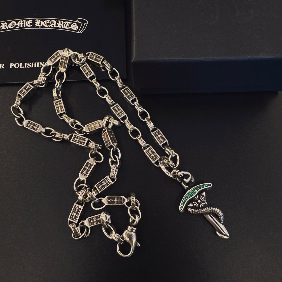 Chrome Hearts Dark Dagger Pendant Necklace - album image 3
