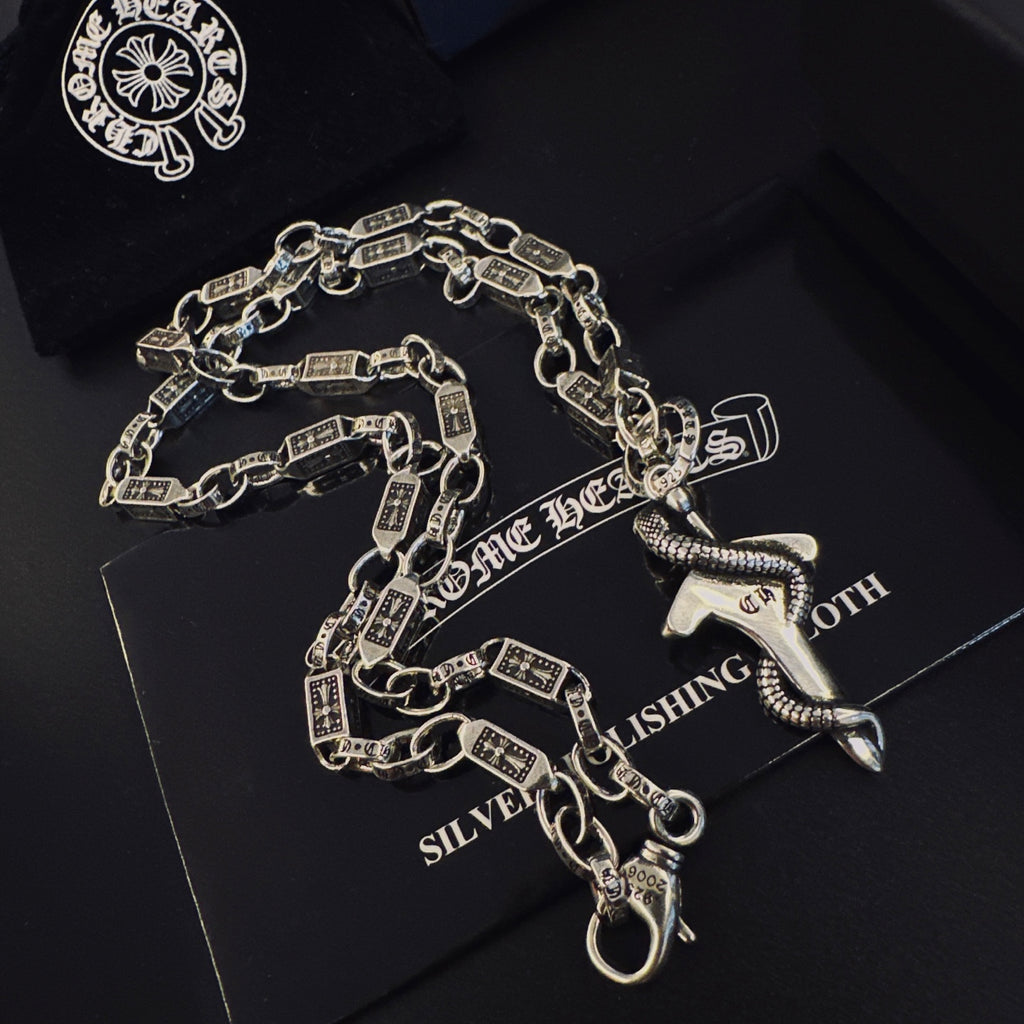 Chrome Hearts Red Accent Dagger Necklace - album image 9