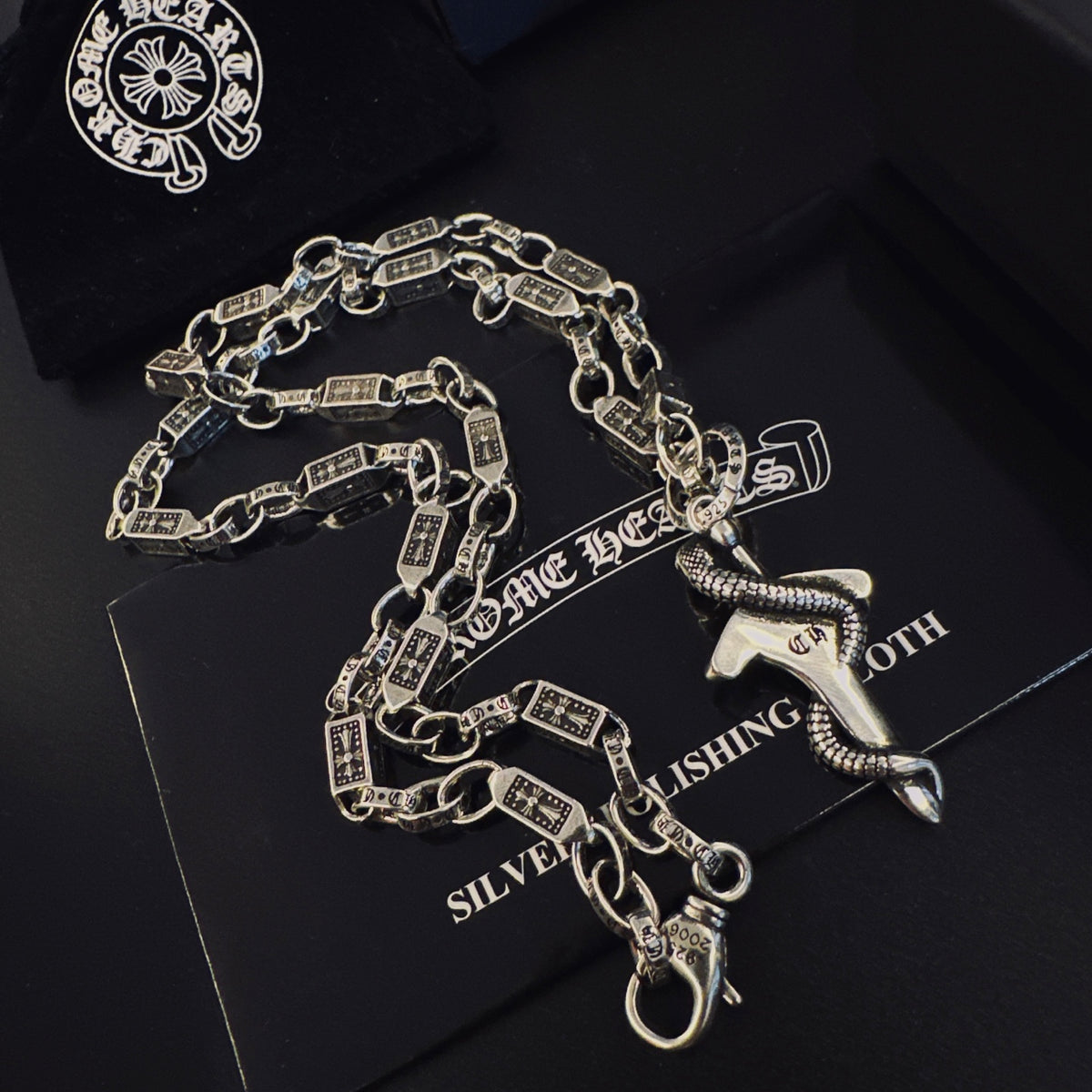 Chrome Hearts Red Accent Dagger Necklace - album image 9