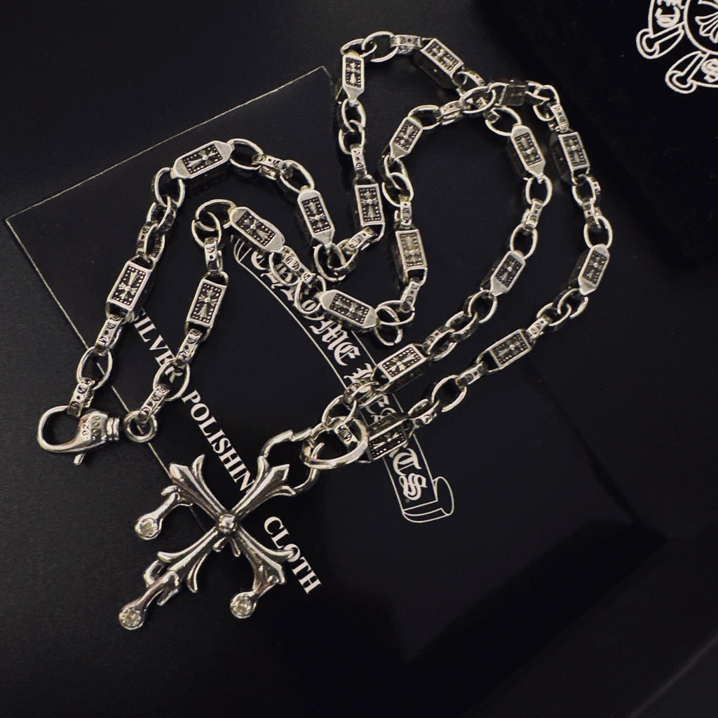 Chrome Hearts Long Pointed Cross Link Necklace - album image 7