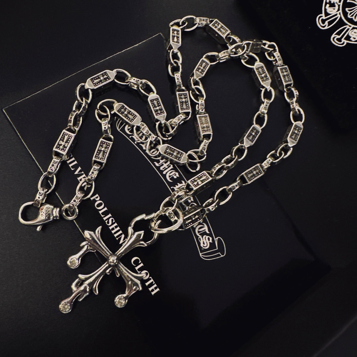 Chrome Hearts Long Pointed Cross Link Necklace - album image 7