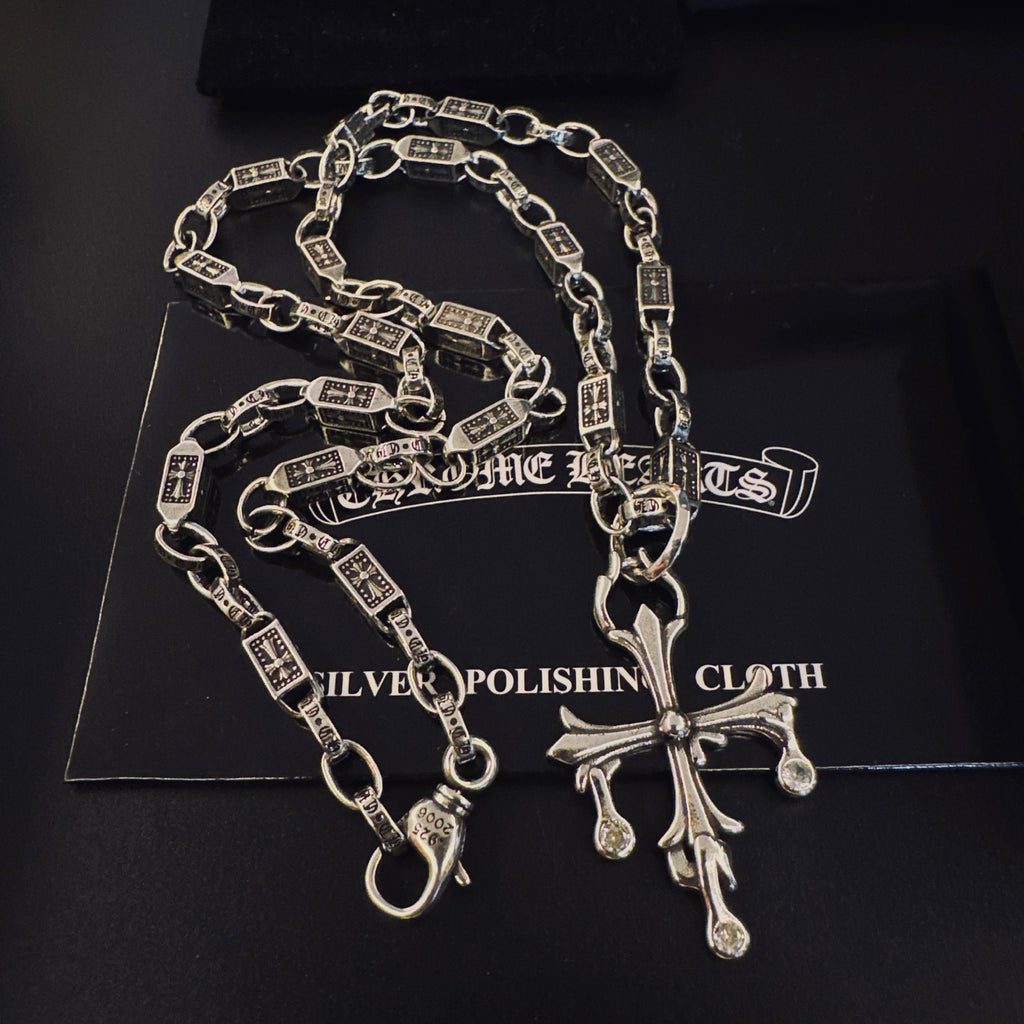 Chrome Hearts Long Pointed Cross Link Necklace - album image 4