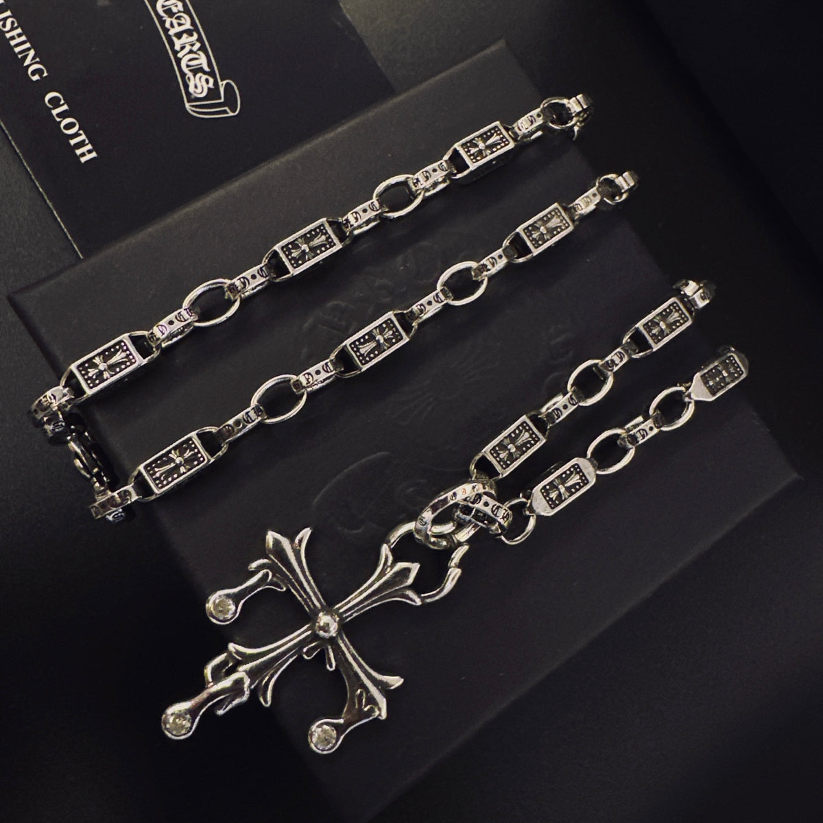 Chrome Hearts Long Pointed Cross Link Necklace - album image 3