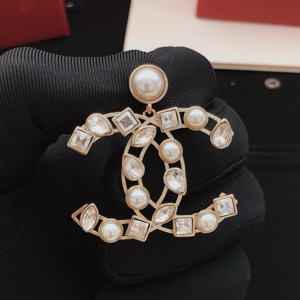 Chanel Square Marquise Crystal Accent Earrings - album image 2