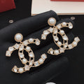 Chanel Square Marquise Crystal Accent Earrings - album image 1