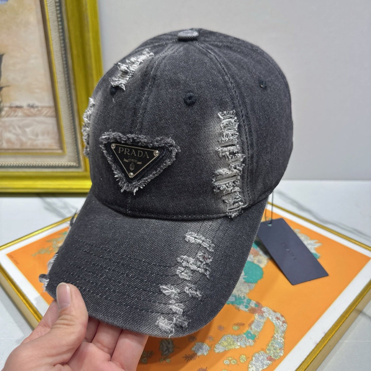 Prada Denim Baseball Cap - image 5