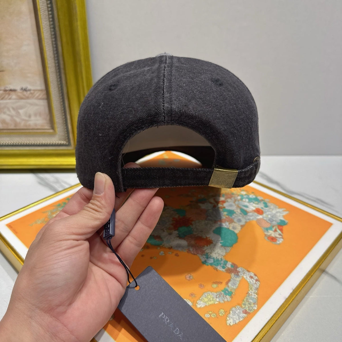 Prada Denim Baseball Cap - image 8