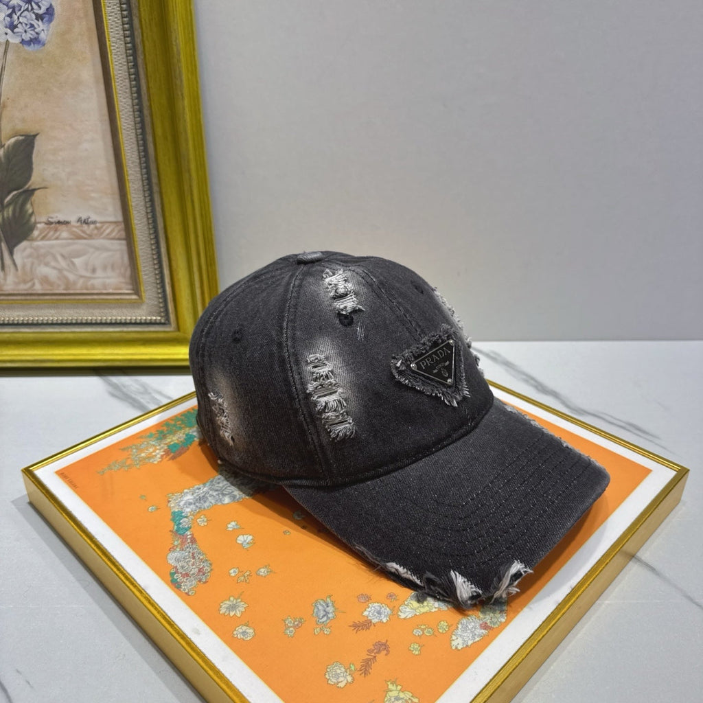 Prada Denim Baseball Cap - image 3