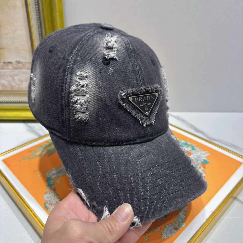 Prada Denim Baseball Cap - image 4