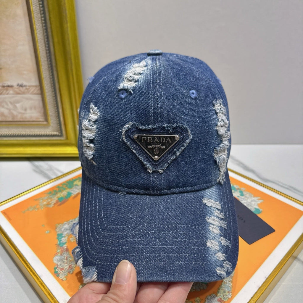 Prada Denim Baseball Cap - image 4