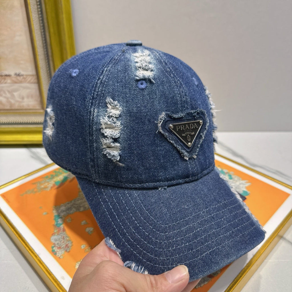 Prada Denim Baseball Cap - image 7