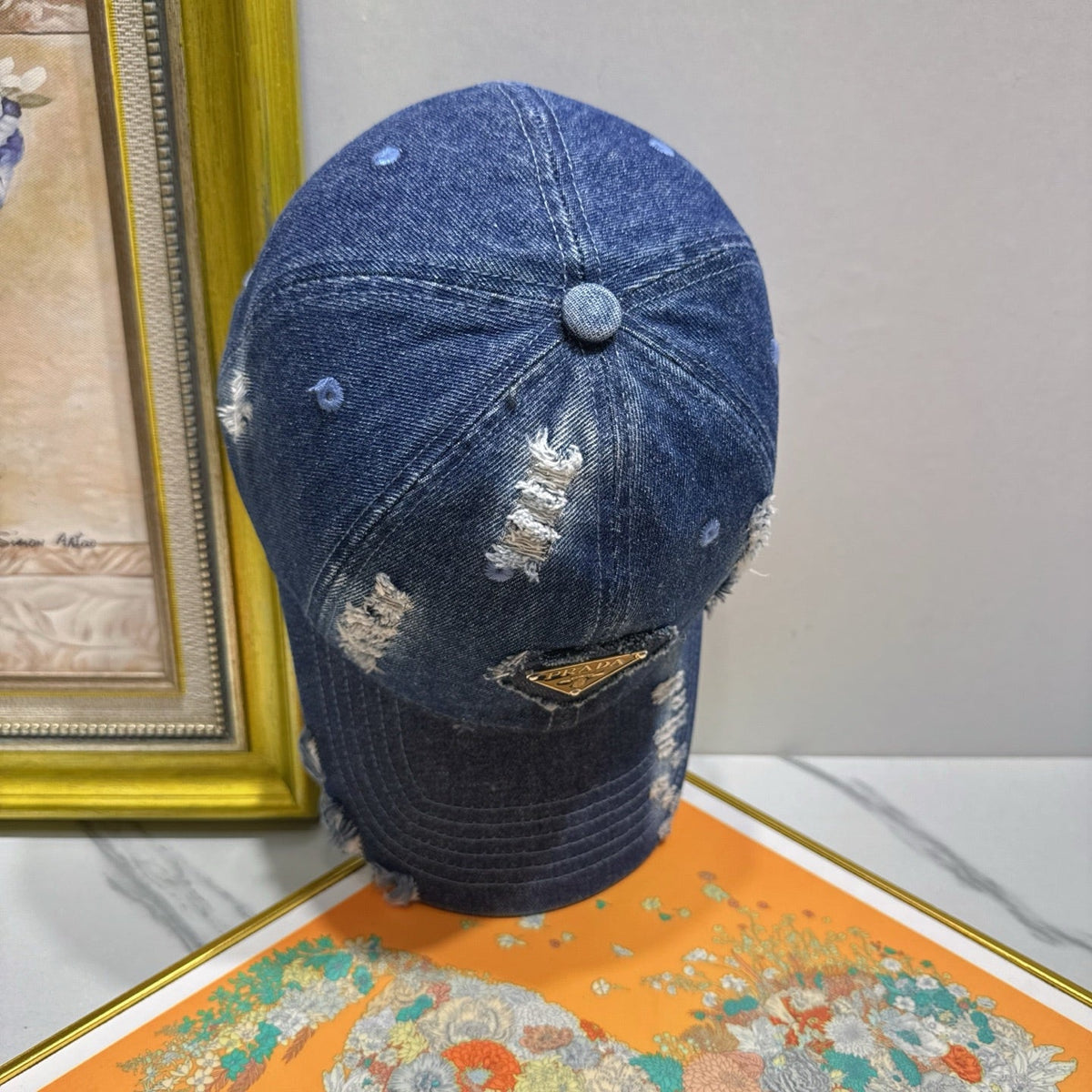 Prada Denim Baseball Cap - image 3