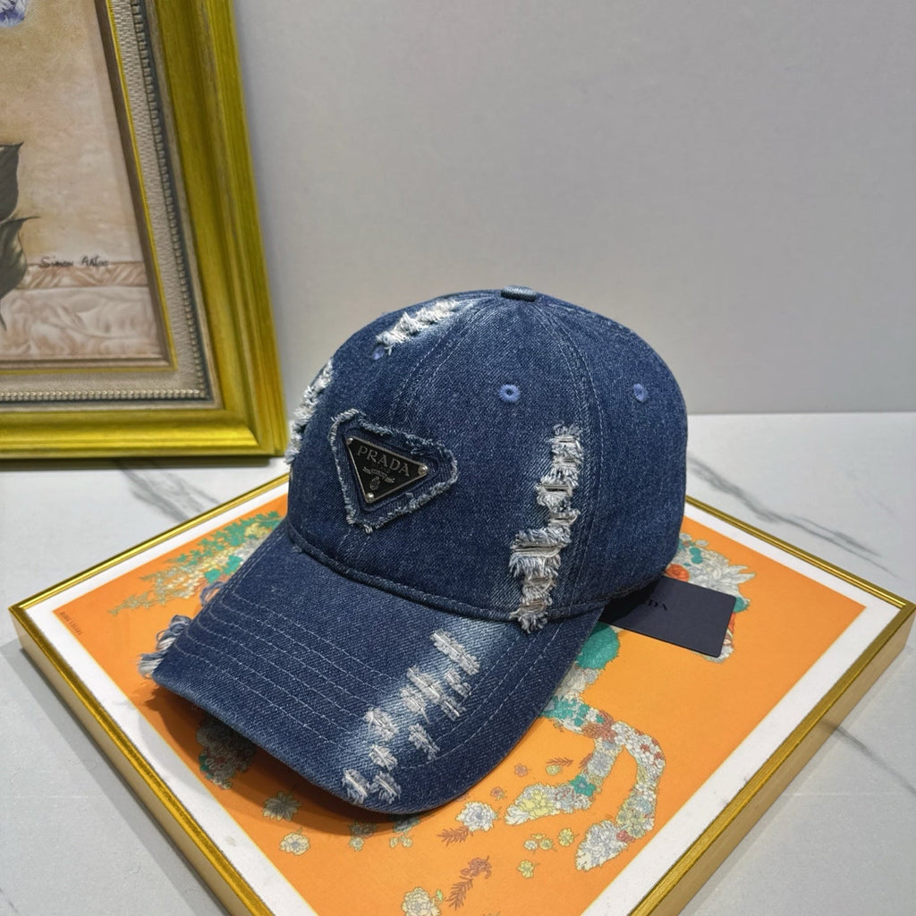 Prada Denim Baseball Cap - image 2