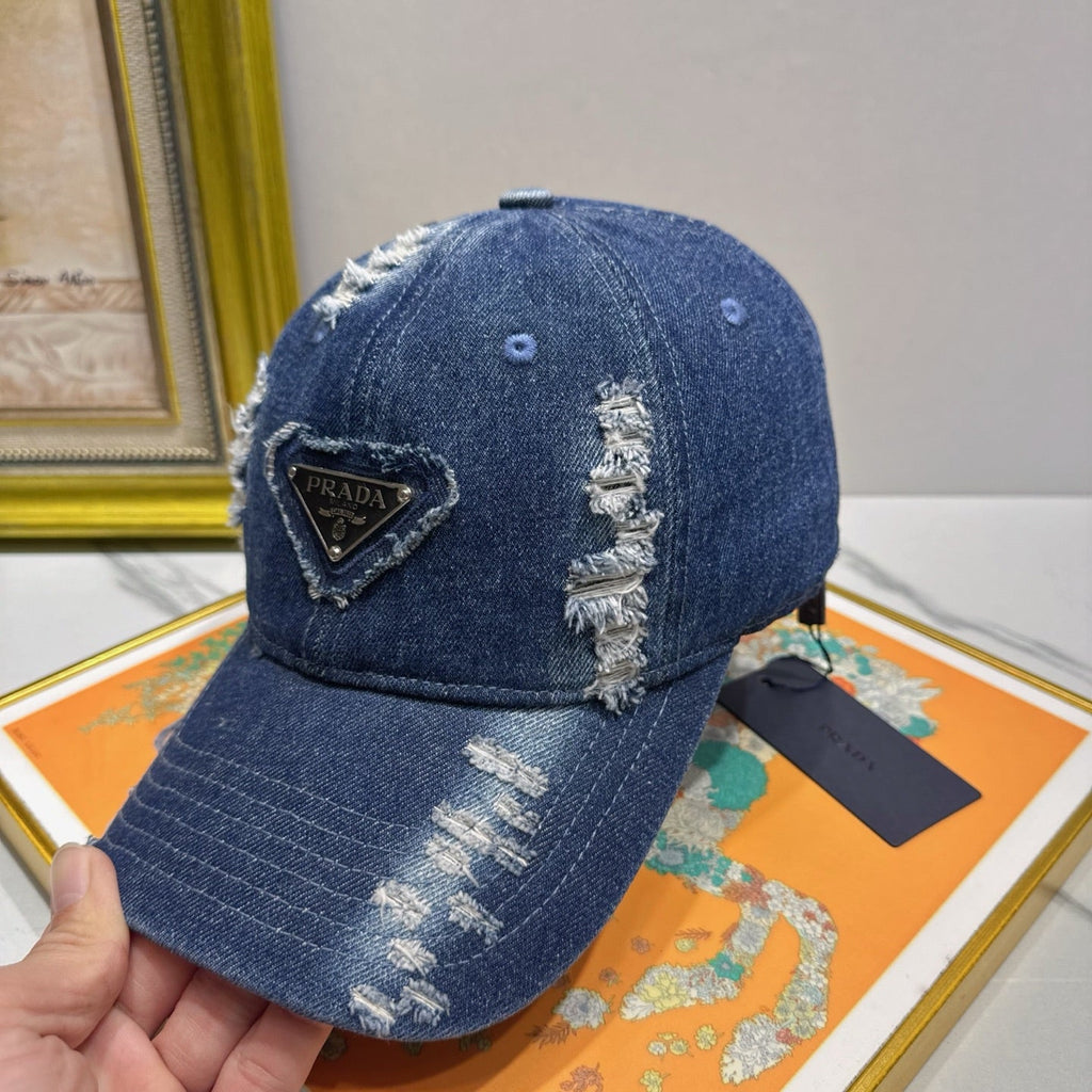 Prada Denim Baseball Cap - image 5