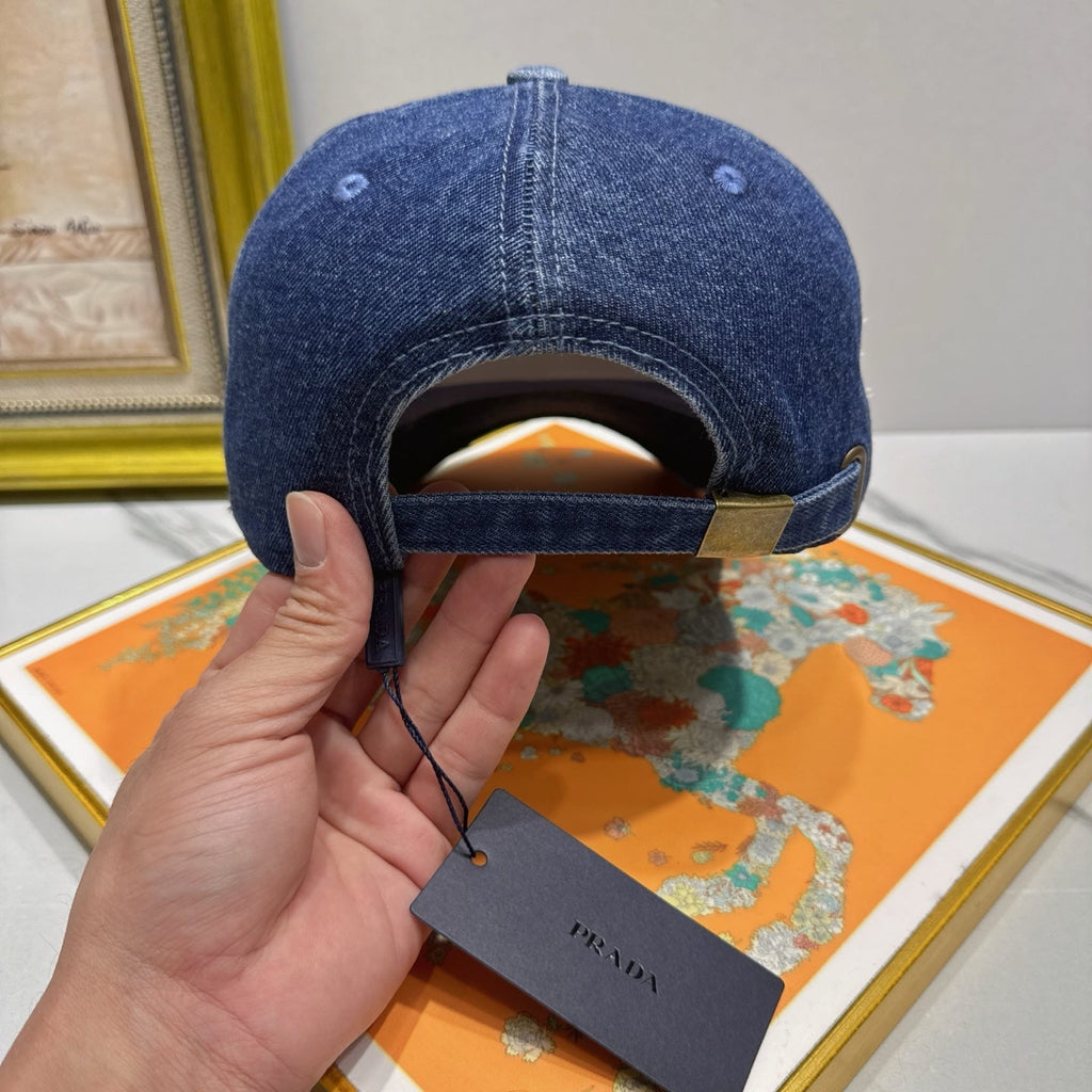 Prada Denim Baseball Cap - image 6