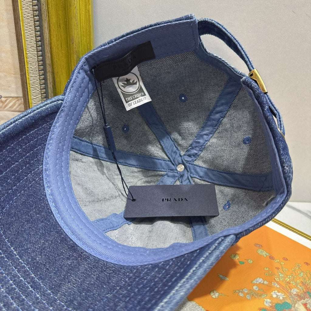 Prada Denim Baseball Cap - image 9
