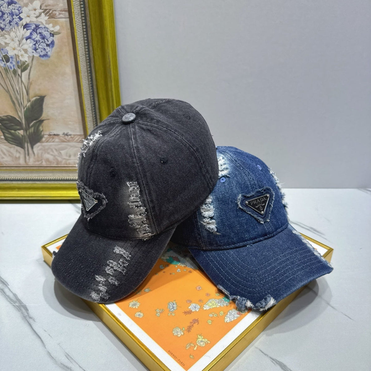 Prada Denim Baseball Cap - image 7