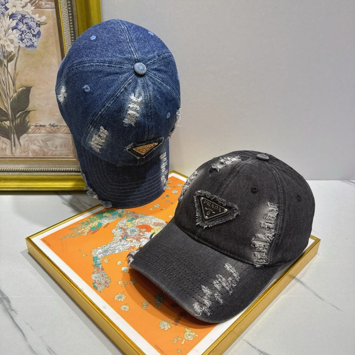Prada Denim Baseball Cap - image 4