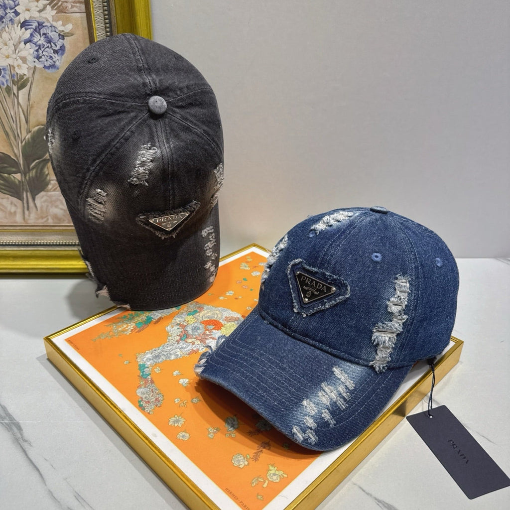 Prada Denim Baseball Cap - image 8