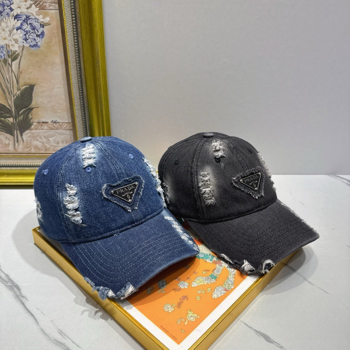 Prada Denim Baseball Cap - image 3