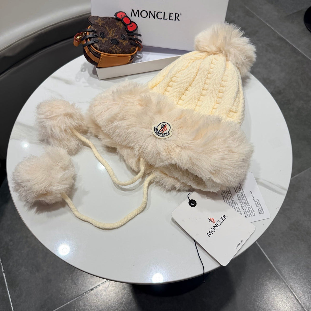Moncler Plush Earflap Hat - image 2