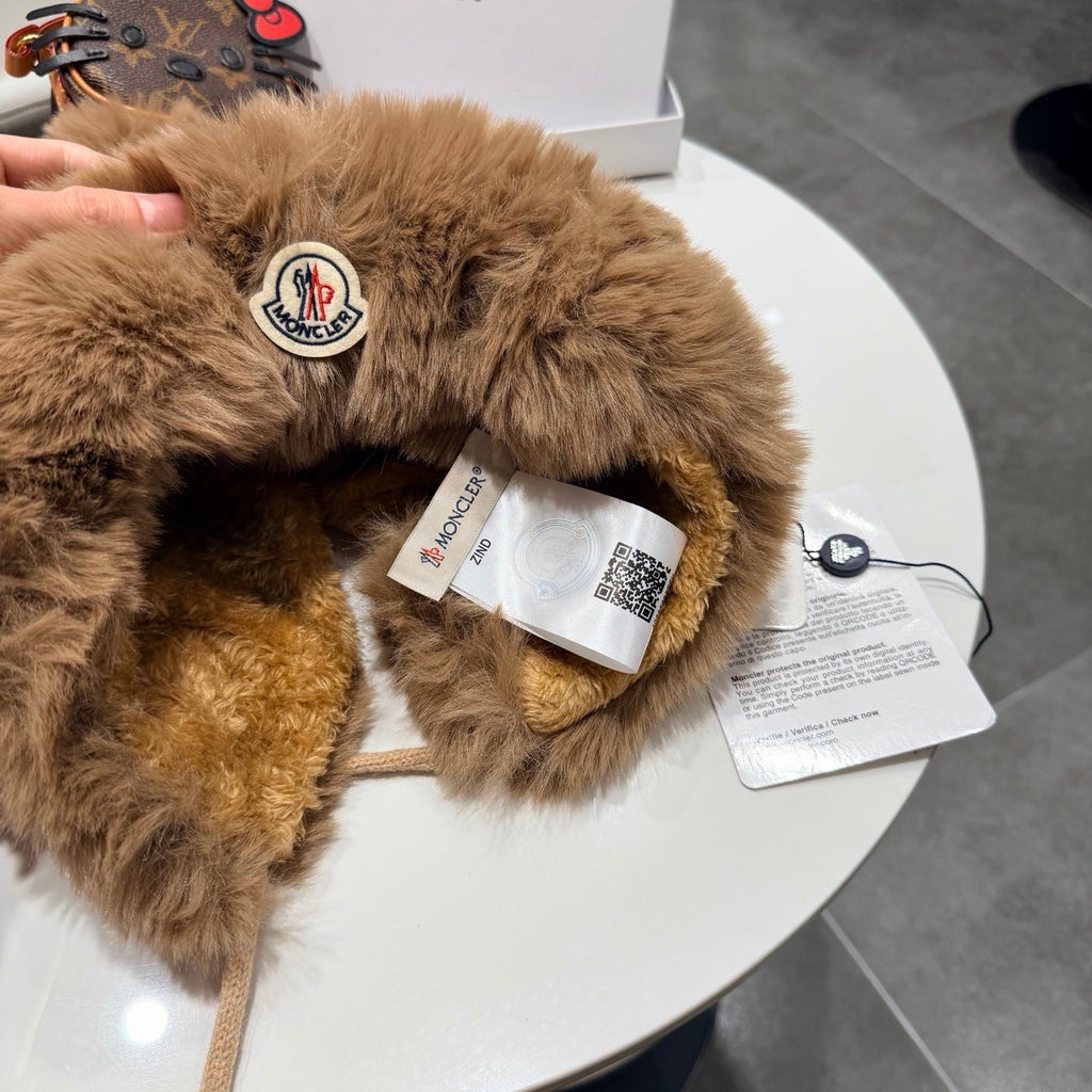Moncler Plush Earflap Hat - image 7