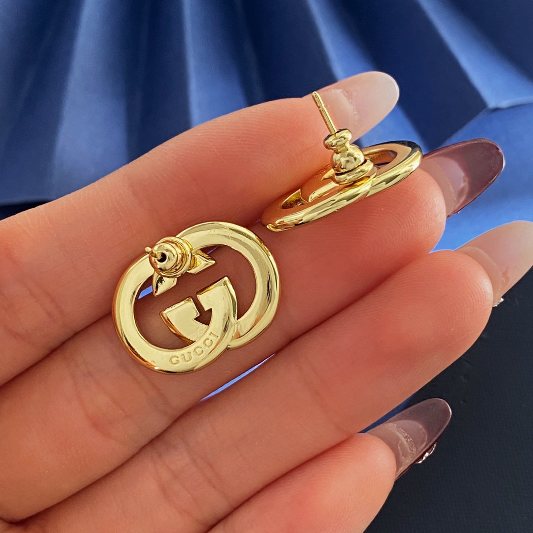 Gucci Gold-Tone Interlocking G Brooch - album image 2