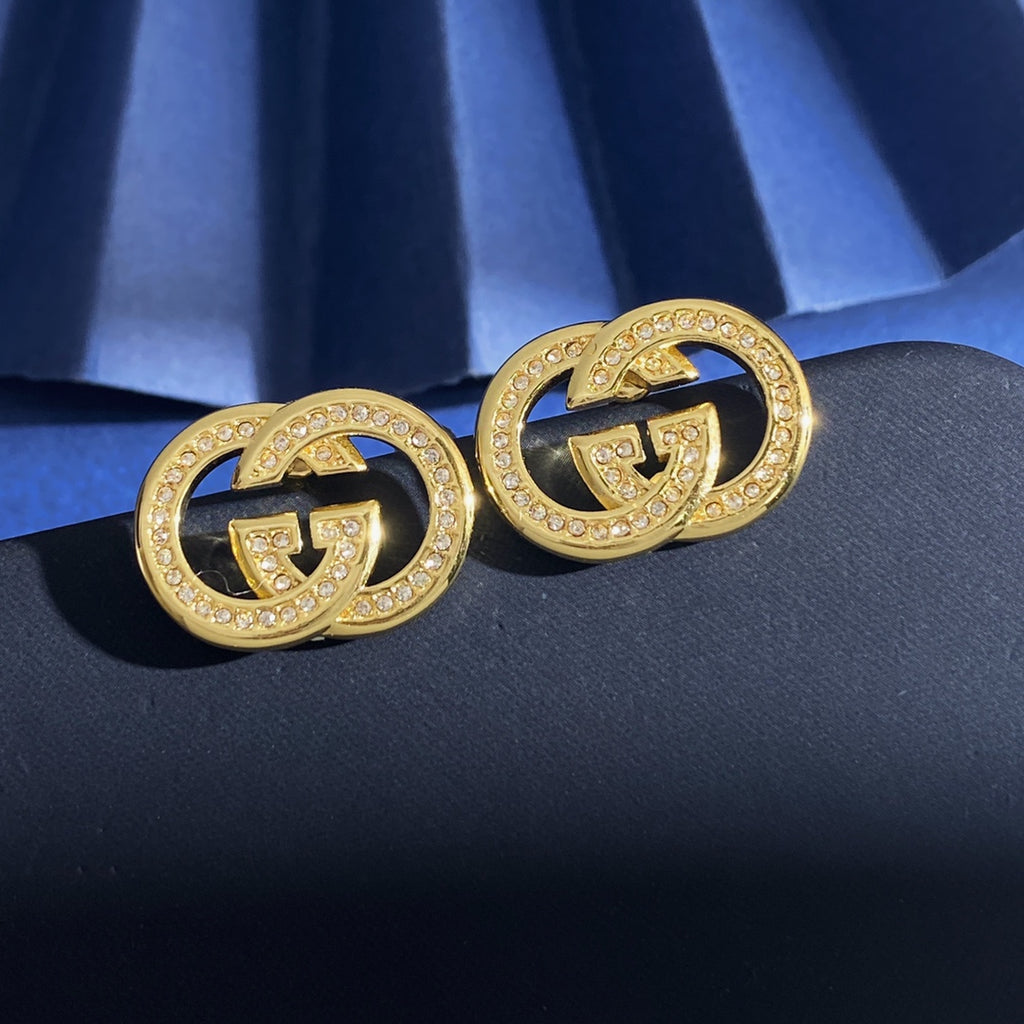 Gucci Gold-Tone Interlocking G Brooch - album image 1