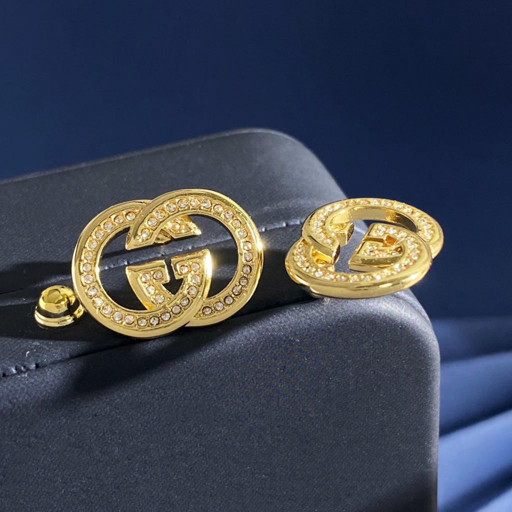Gucci Gold-Tone Interlocking G Brooch - album image 3
