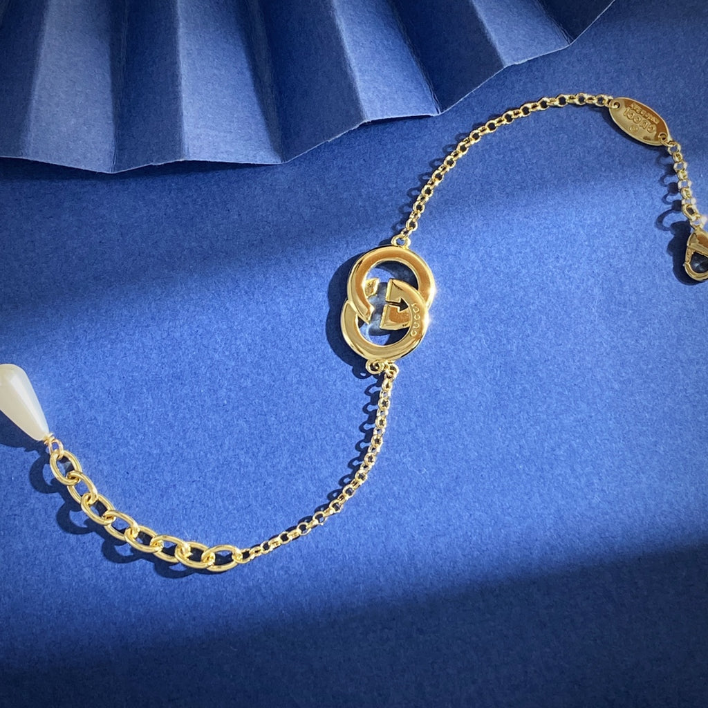 Gucci Gold-Tone Double G Charm Bracelet - album image 7