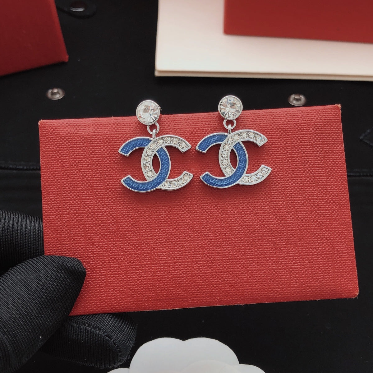 Chanel Blue Earrings - album image 4