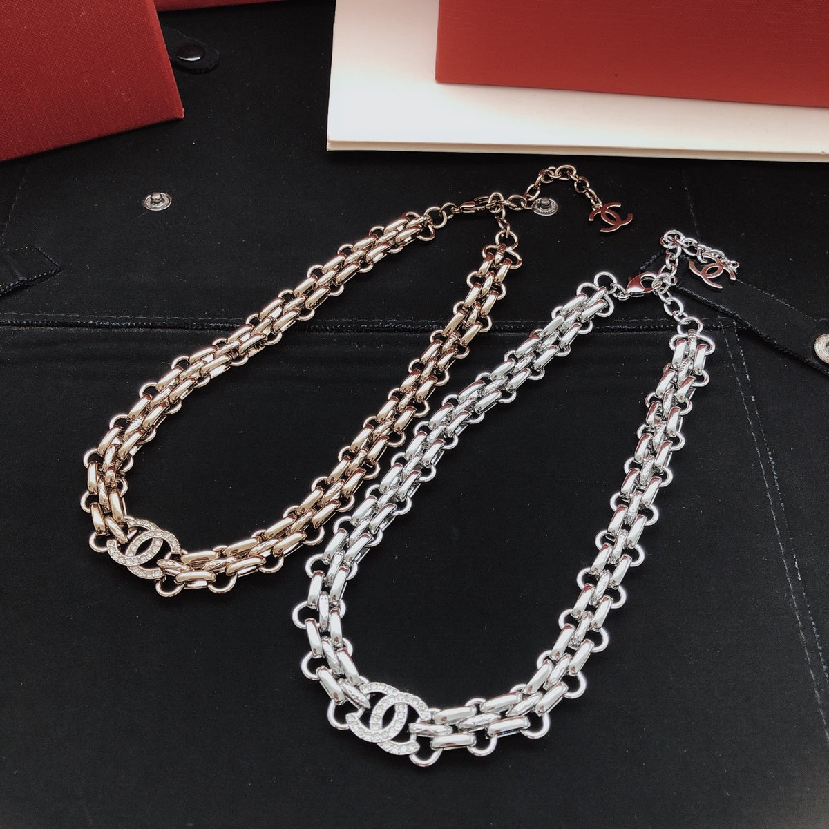 Chanel Silver-Tone Polished Necklace - album image 6