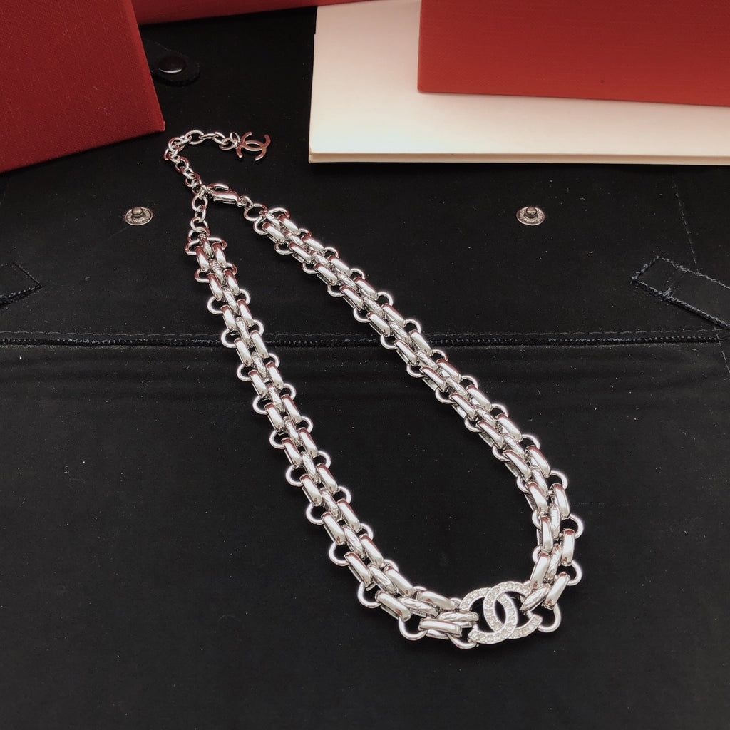 Chanel Silver-Tone Polished Necklace - album image 2