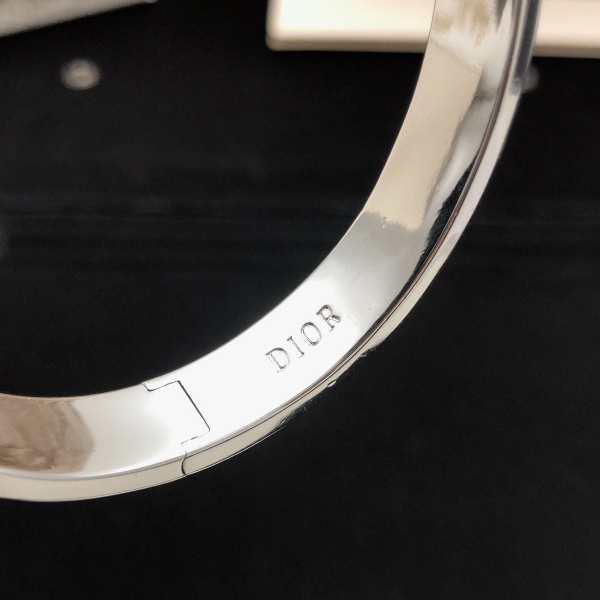 Dior Black Crystal Logo Bangle - product image 3