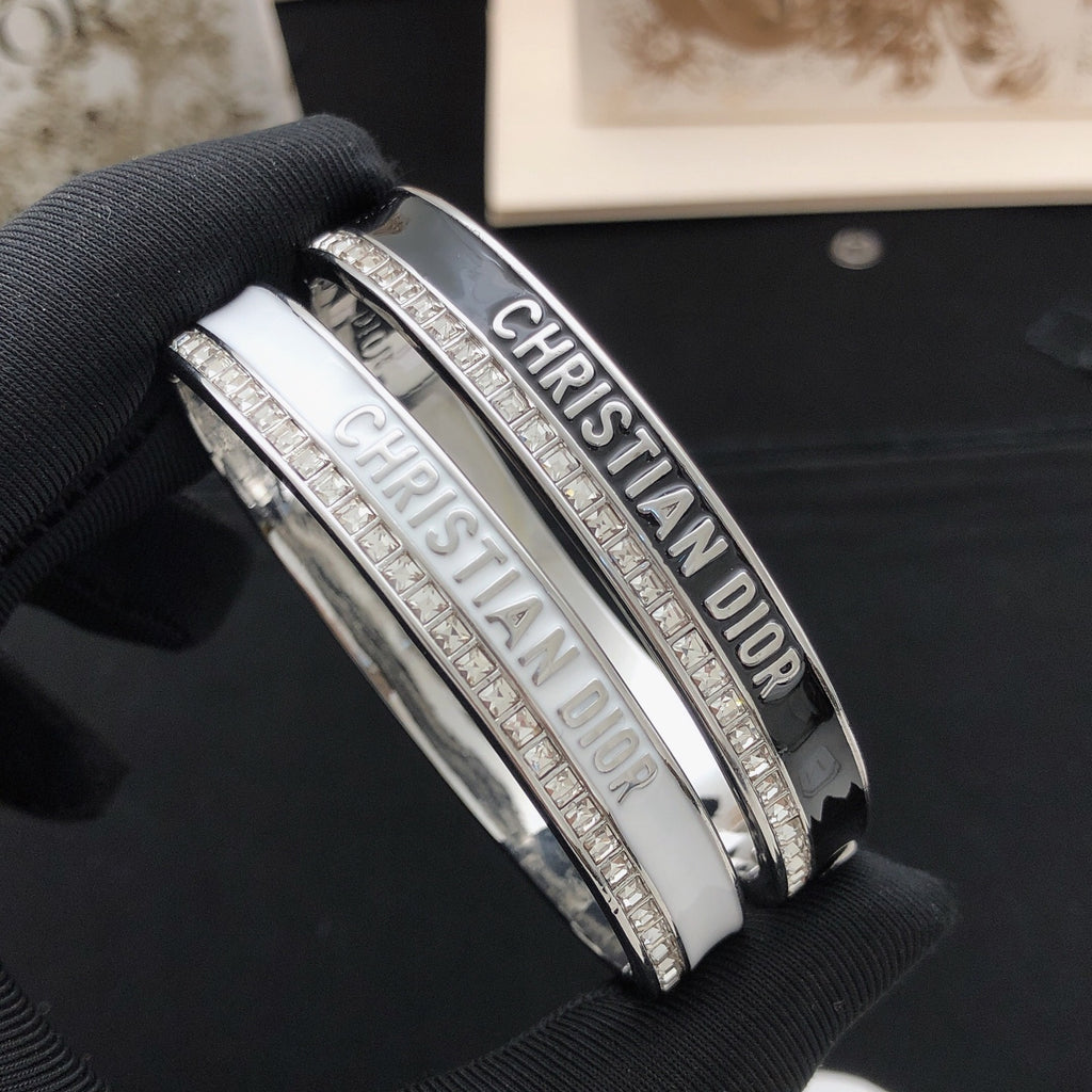 Dior Black Crystal Logo Bangle - product image 6