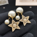 Dior Textured Star Pearl-Look Earrings - product image 1