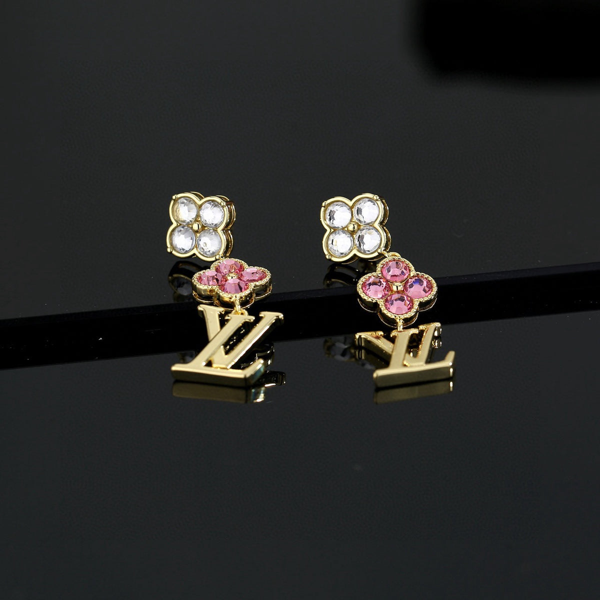 Louis Vuitton LV Letter Stud Earrings - album image 6