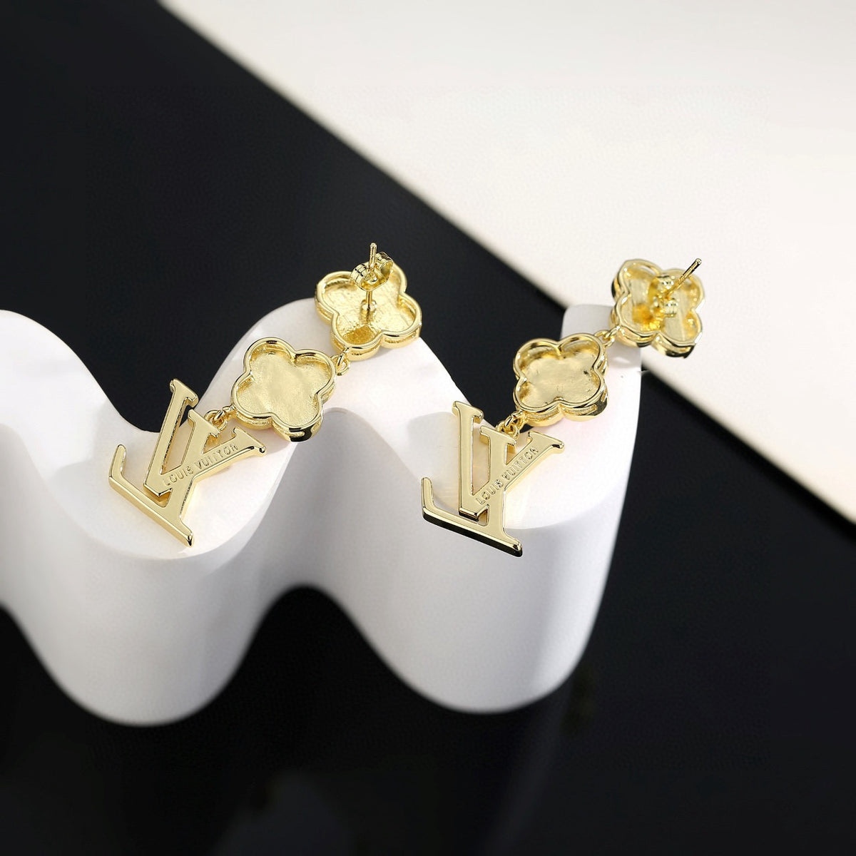 Louis Vuitton LV Letter Stud Earrings - album image 3