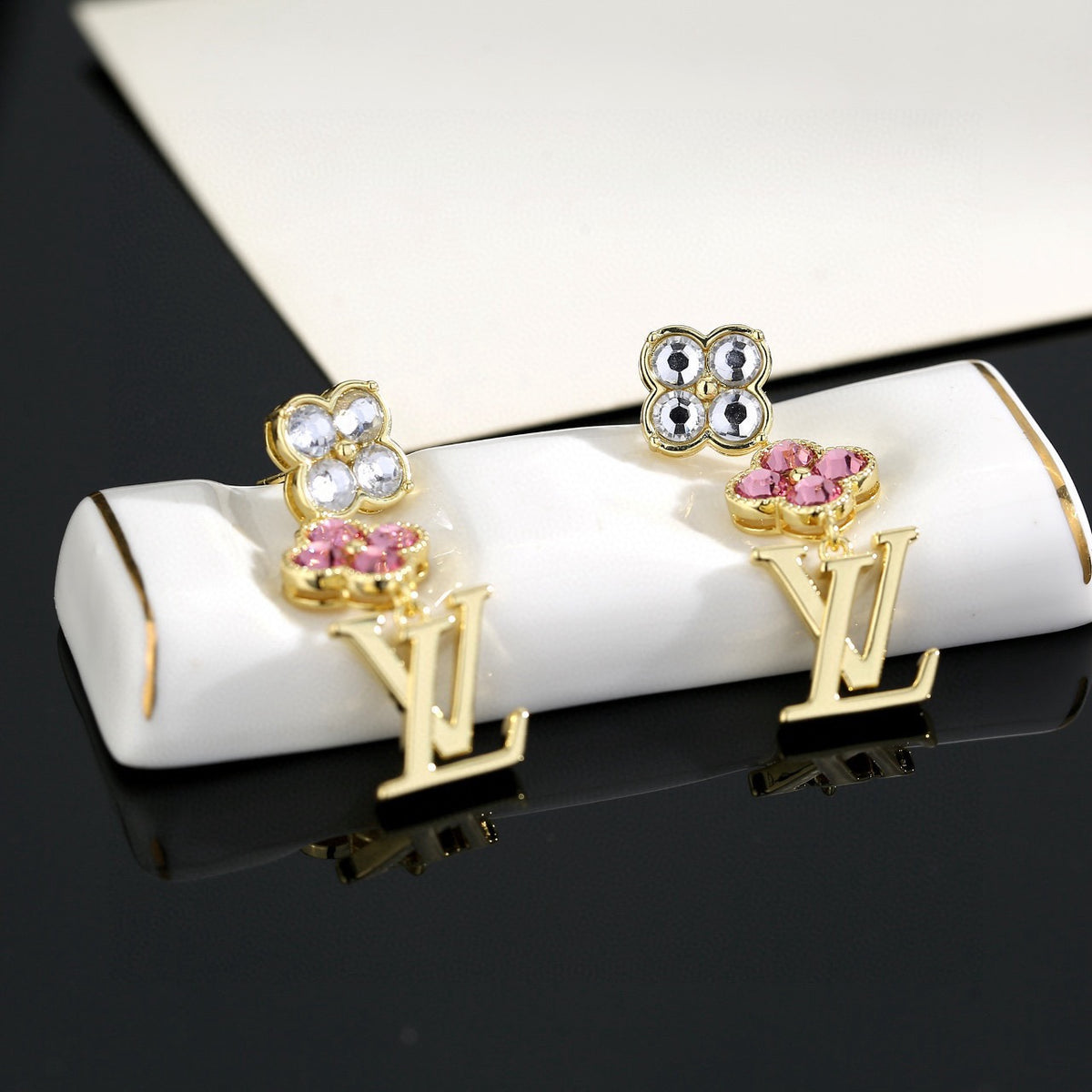 Louis Vuitton LV Letter Stud Earrings - album image 5