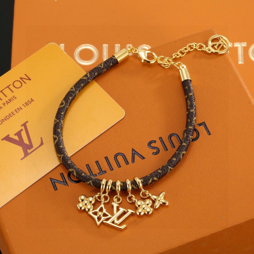 Louis Vuitton Push Flower Monogram Crystal Accent Bangle - album image 1