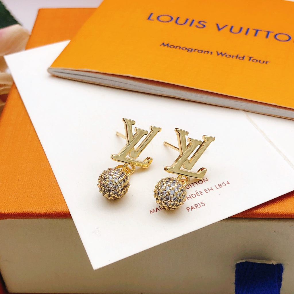 Louis Vuitton Crystal Accent Earrings - album image 2