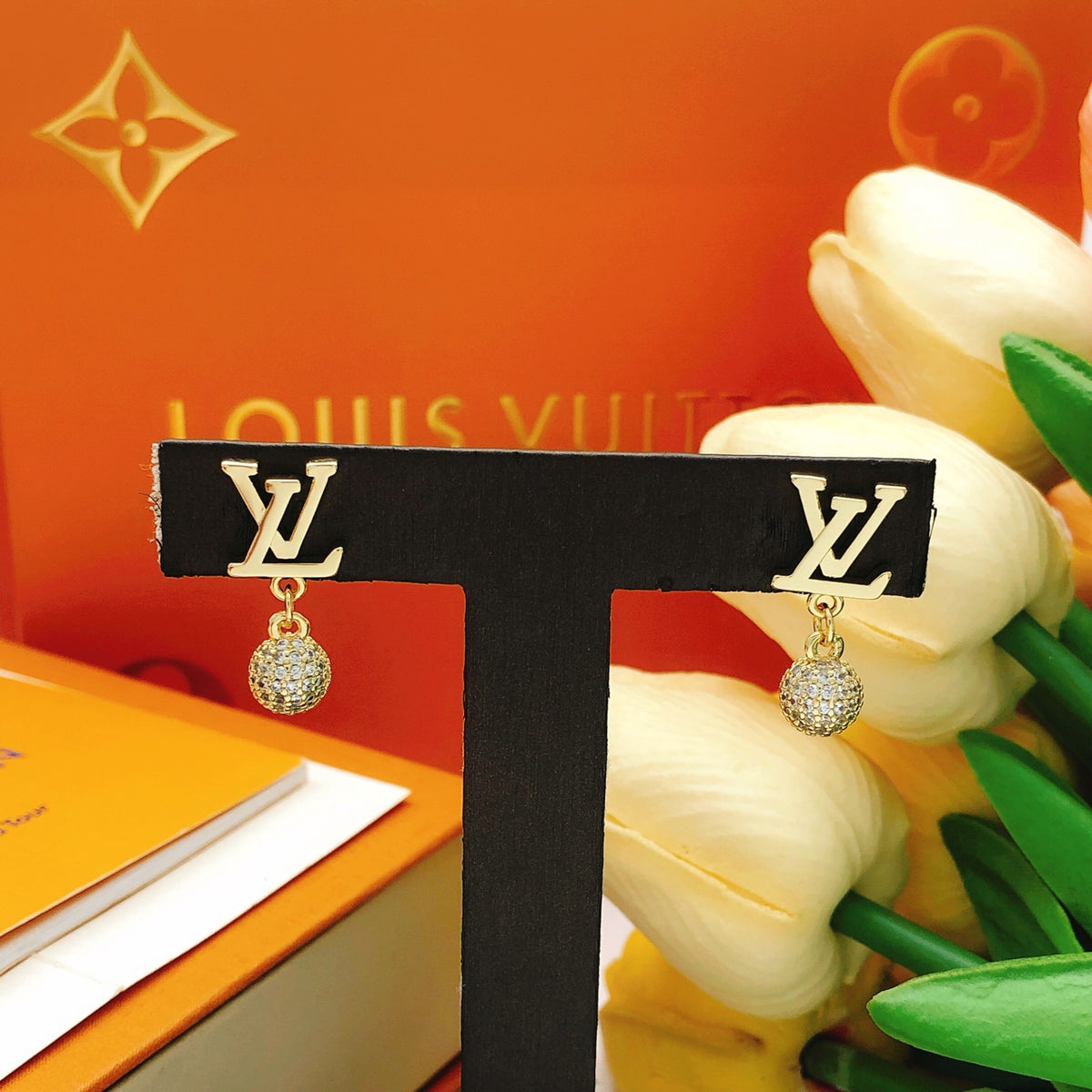Louis Vuitton Crystal Accent Earrings - album image 5
