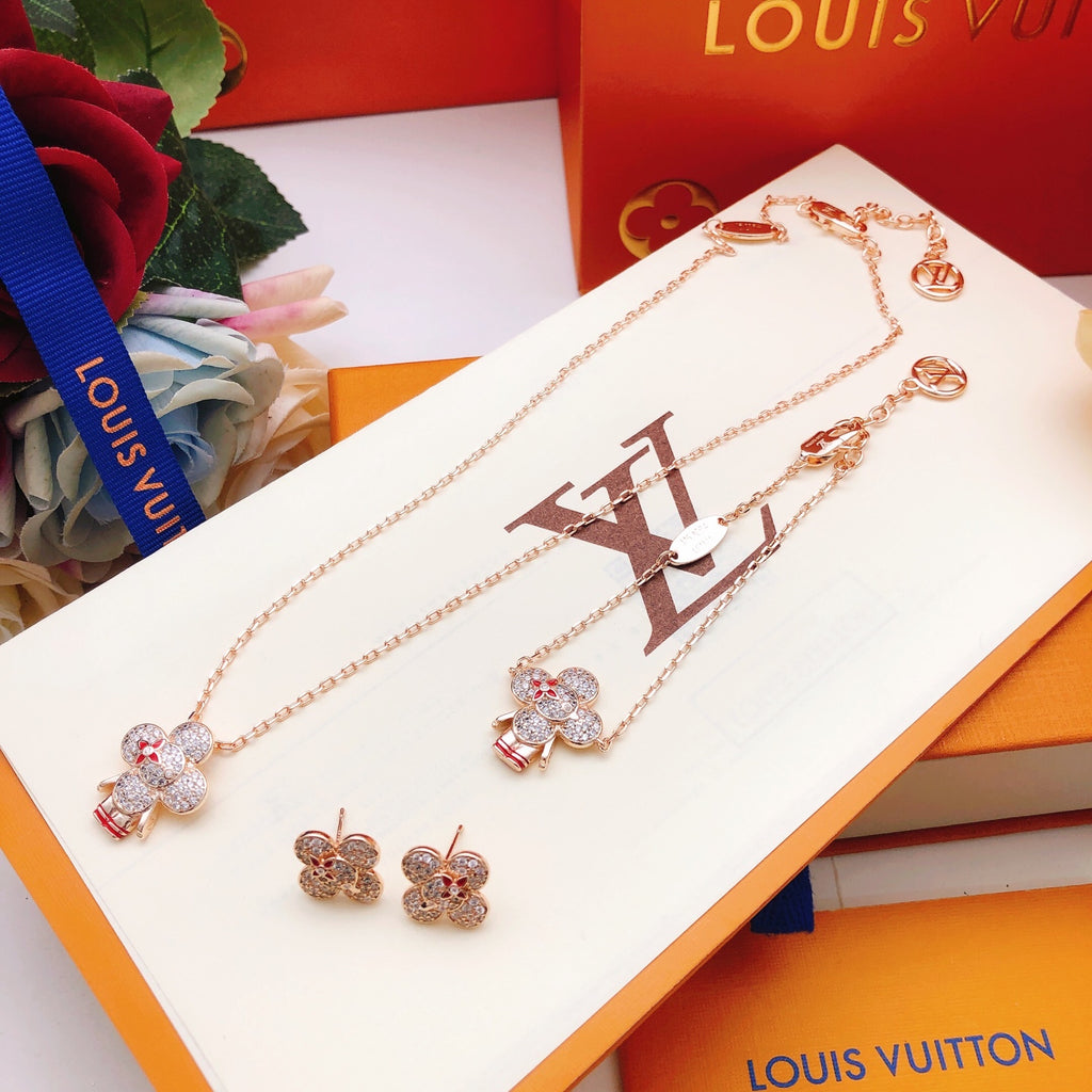 Louis Vuitton Rose Gold-Tone Gold-Tone Flower Earrings - album image 8