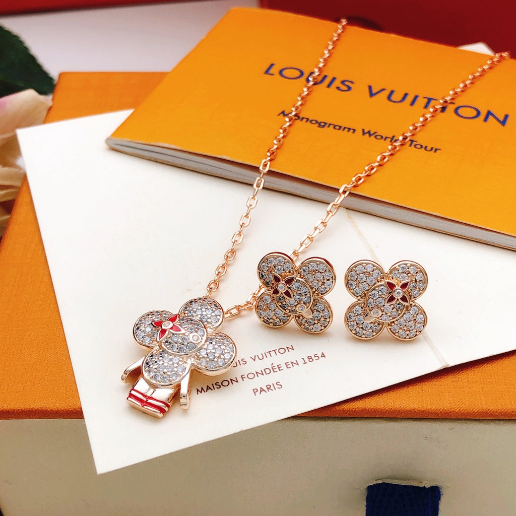 Louis Vuitton Rose Gold-Tone Gold-Tone Flower Earrings - album image 7